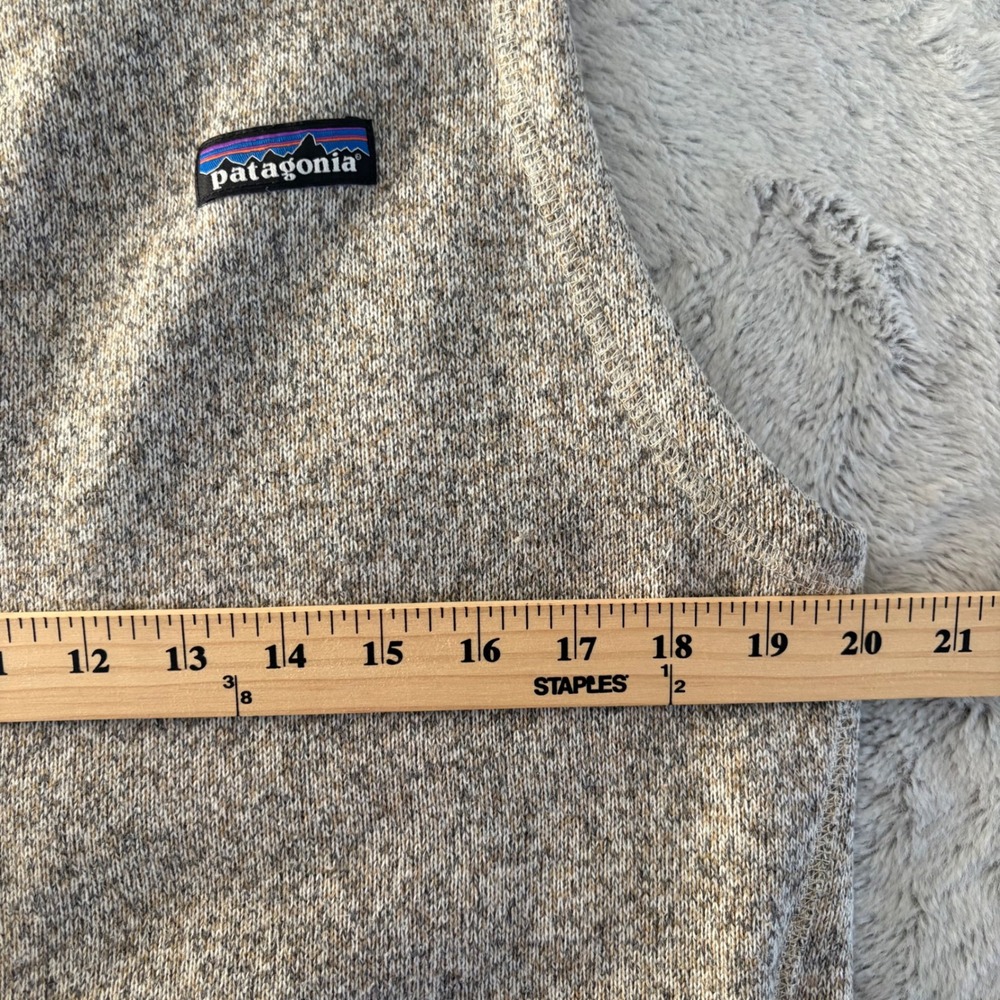 Patagonia Better Sweater Fleece Vest Beige Women L Layer Neutral Hike Camp Gorp - Picture 4 of 10